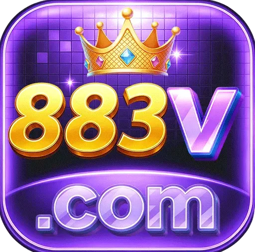 883V Game logo with gold crown and purple design for Android APK download